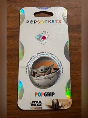 NWT PopSockets Star Wars The Mandalorian Grogu Baby Yoda PopGrip Phone Stand New